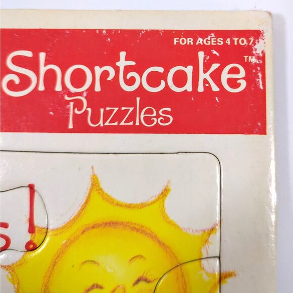 VTG Strawberry Shortcake Tray Frame Puzzle Craft Master 1981 Life is the Berries - Picture 3 of 3